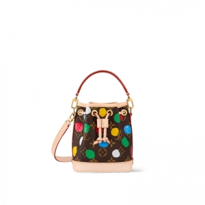 M81863 LV x YK NANO NOé 手袋 LV草間彌生系列mini水桶包